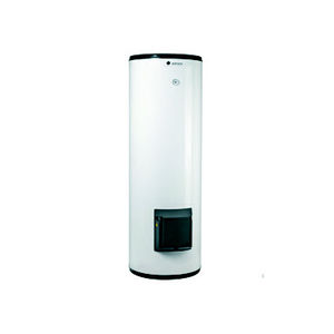 solar water heater / free-standing / vertical / with heat pump