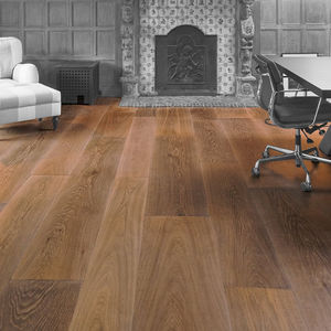 solid parquet floor / floating / oak / matte finish