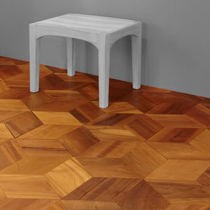 solid parquet floor / floating / oak / walnut