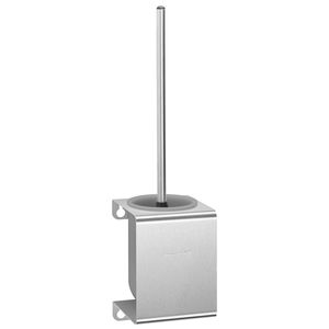 stainless steel toilet brush / polypropylene / wall-mounted