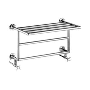 electric towel radiator / brass / chrome / traditional