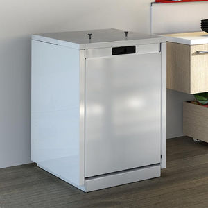 pellet boiler stove / contemporary / metal