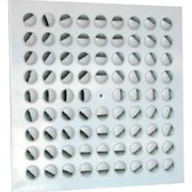 built-in displacement air diffuser / ceiling / rectangular / square