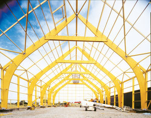 glulam wooden truss