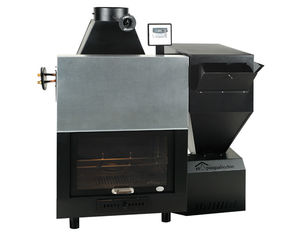 closed pellet hearth / 1-sided / metal