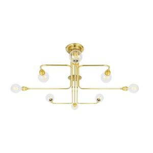 traditional chandelier / polished brass / LED / commercial
