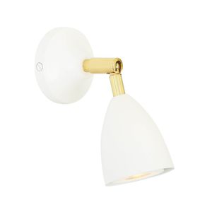 contemporary wall light / brass / steel / LED