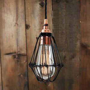 pendant lamp / traditional / steel / copper