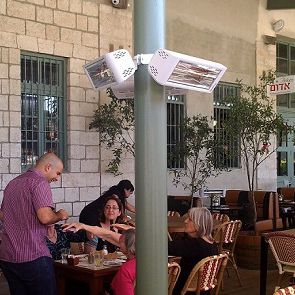 wall-mounted infrared patio heater / electric