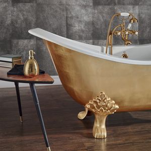 bathtub with legs / cast iron / copper