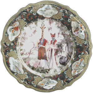 contemporary rug / patterned / polyamide / round