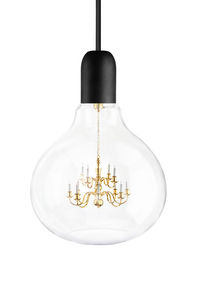 pendant lamp / contemporary / brass / adjustable