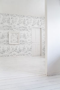 Baroque style wallpaper / vintage / fabric / vinyl