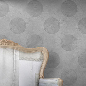 contemporary wallpaper / geometric pattern / concrete look / embossed