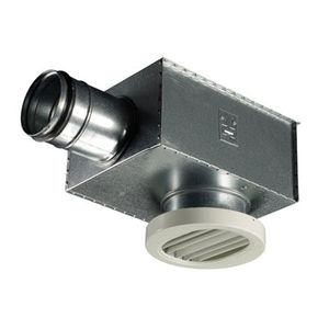 metal ventilation grill / round / adjustable