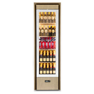 upright refrigerated display case / for wine / for restaurants