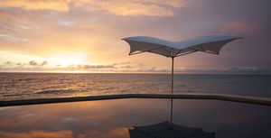 commercial patio umbrella / fabric / aluminum