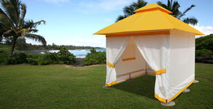 aluminum gazebo / fabric roof / commercial