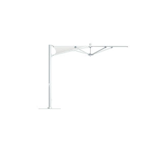 offset patio umbrella / commercial / fabric / aluminum