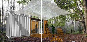 container house / contemporary / metal / energy-efficient