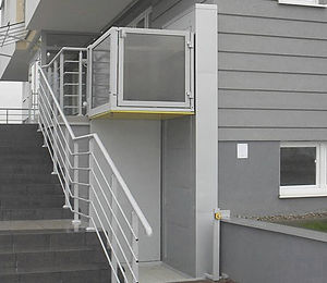 the disabled lifting platform / outdoor
