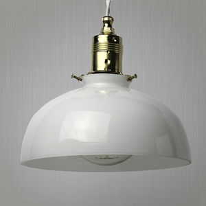 pendant lamp / traditional / blown glass / opalescent glass