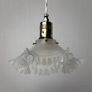 pendant lamp / classic / blown glass
