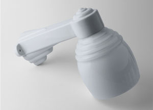 traditional wall light / bathroom / glass / porcelain