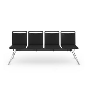polypropylene beam chairs / steel / 3-seater / 4-seater