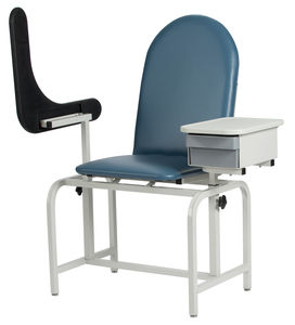phlebotomy chair / contemporary / with armrests / aluminum