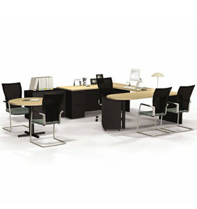 commercial desk and storage set