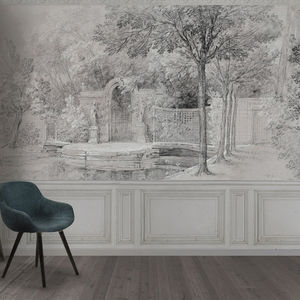 contemporary wallpaper / sketch / scenic / non-woven