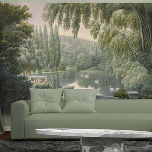 contemporary wallpaper / nature pattern / panoramic / non-woven