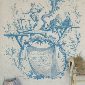 classical style wallpaper / sketch / scenic / non-woven