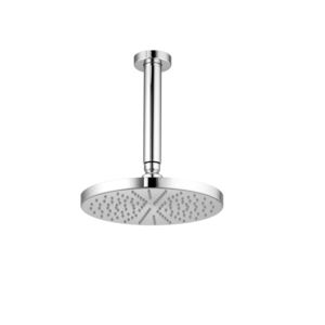 ceiling-mounted shower head / round / rain