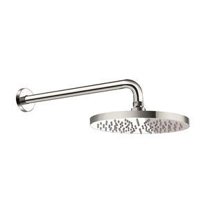 wall-mounted shower head / round / rain