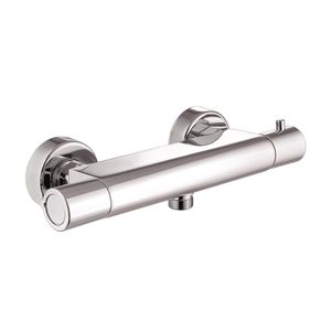shower mixer tap / wall-mounted / chromed metal / ABS