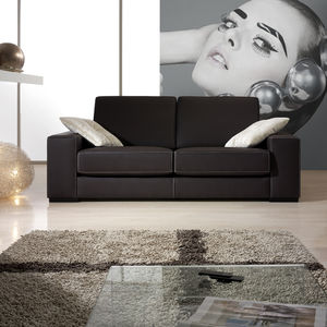 contemporary sofa / leather / 2-seater