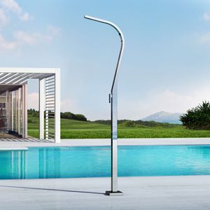 pool outdoor shower / multi-function / stainless steel