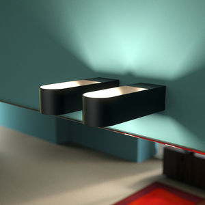 wall-mounted spotlight / bathroom / LED / steel