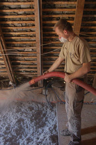 thermal-acoustic insulation / cellulose wadding / interior / loose