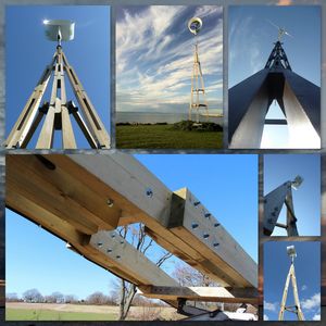 self-supporting wind turbine pole / steel