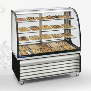 refrigerated counter display case / for pastry shops