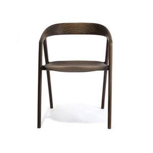 Scandinavian design chair / with armrests / beech / oak