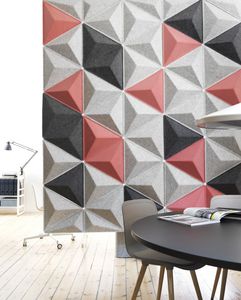 interior acoustic panel / felt / colored / design