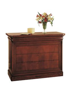 traditional chest of drawers / walnut / beech