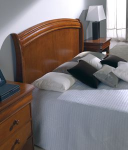 double bed headboard / Victorian / beech / walnut