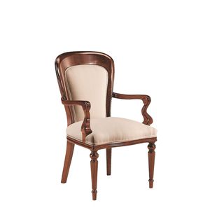 classic chair / upholstered / ergonomic / fabric