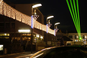 public space Christmas lights / road / LED