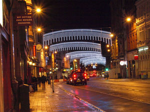 transversal Christmas lights / for public spaces / road / LED